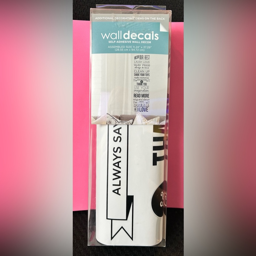 Self-Adhesive Wall Decals w/cute sayings- custom design